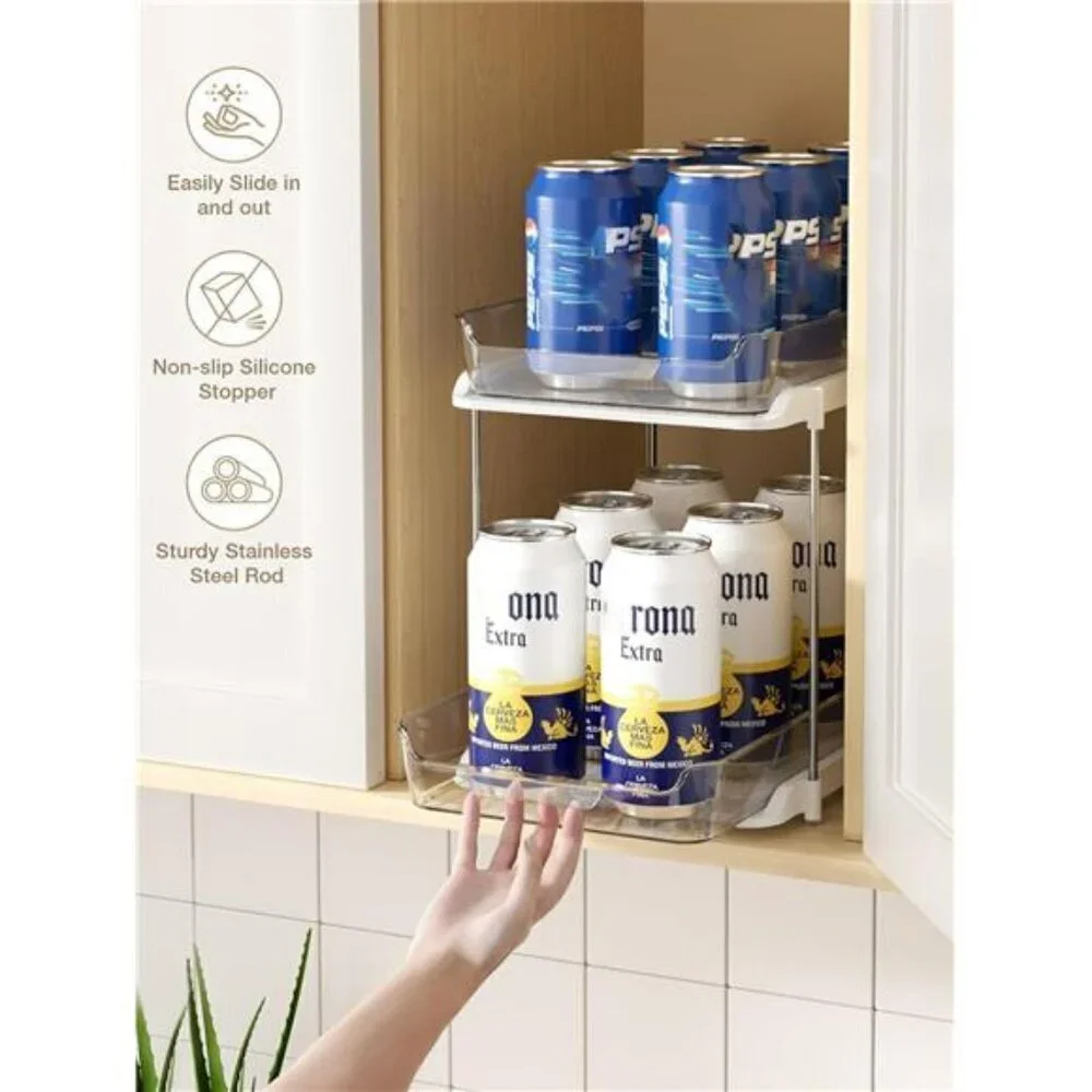 Bathroom Under Sink Organizers and Storage Stackable Kitchen Pantry Organization